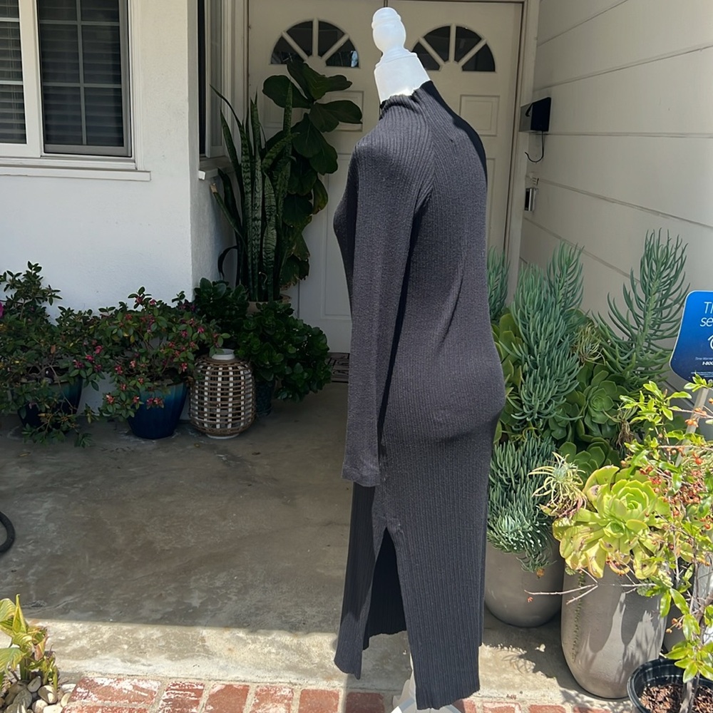 Enza Costa Long Sleeves Sweater MIDI Dress NWOT - Picture 5 of 11